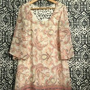 Paisley print dress